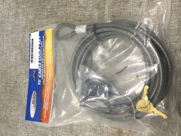 TOW READY 15' CABLE LOCK WITH KEY - Image 4
