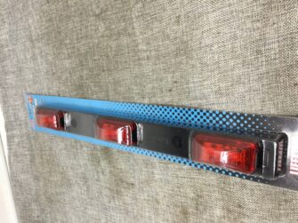 OPTRONICS LED ID LIGHT BAR WATERPROOF, BLACK BASE