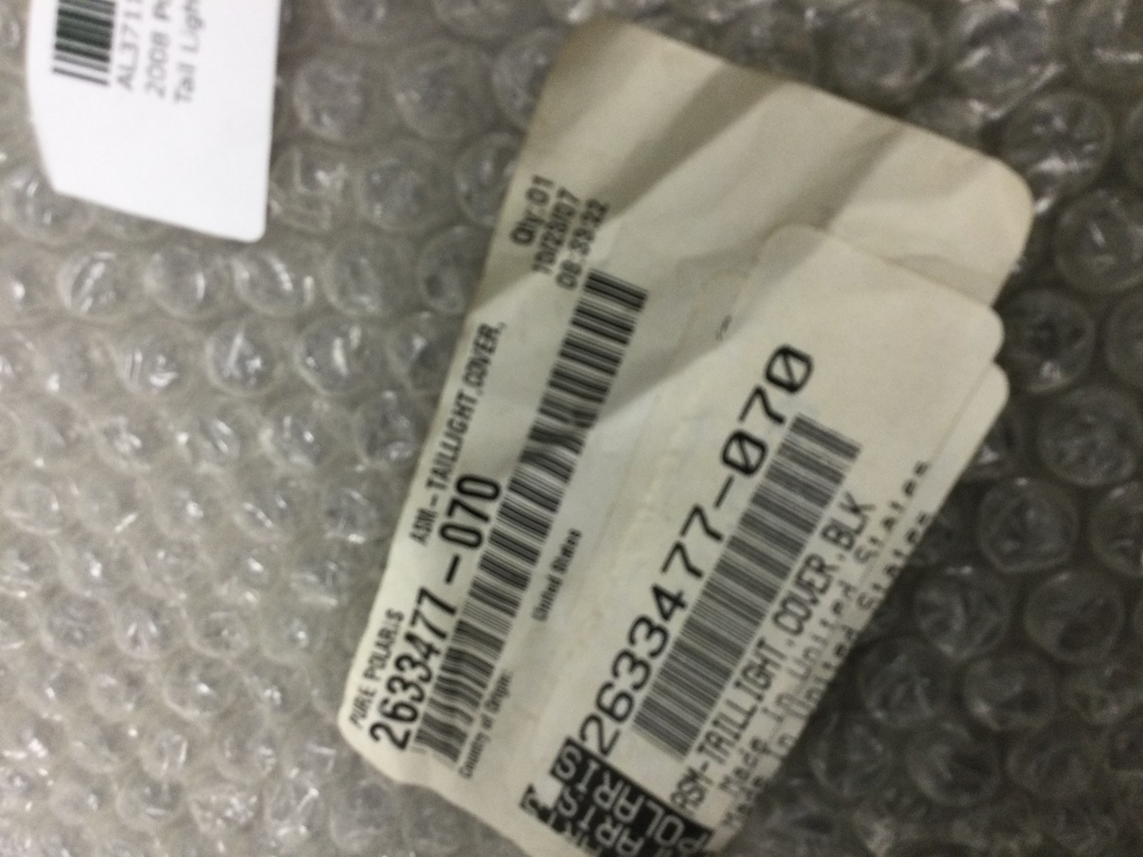 2008 Polaris TAIL LIGHT COVER ASSEMBLY BLACK - Image 4