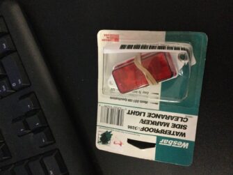 CLEARANCE MARKER LIGHT RED WATERPROOF 1 WIRE