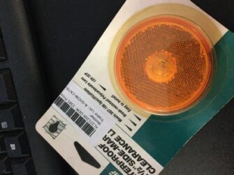 2 1/2" ROUND AMBER SIDE MARKER CLEARANCE LIGHT