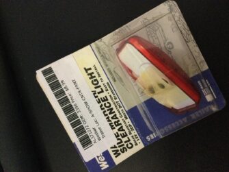 WATERPROOF SIDE MARKER CLEARANCE RECTANGULAR RED