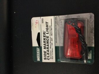 SIDE MARKER/CLEARANCE LIGHT RED 1 WIRE PIGTAIL