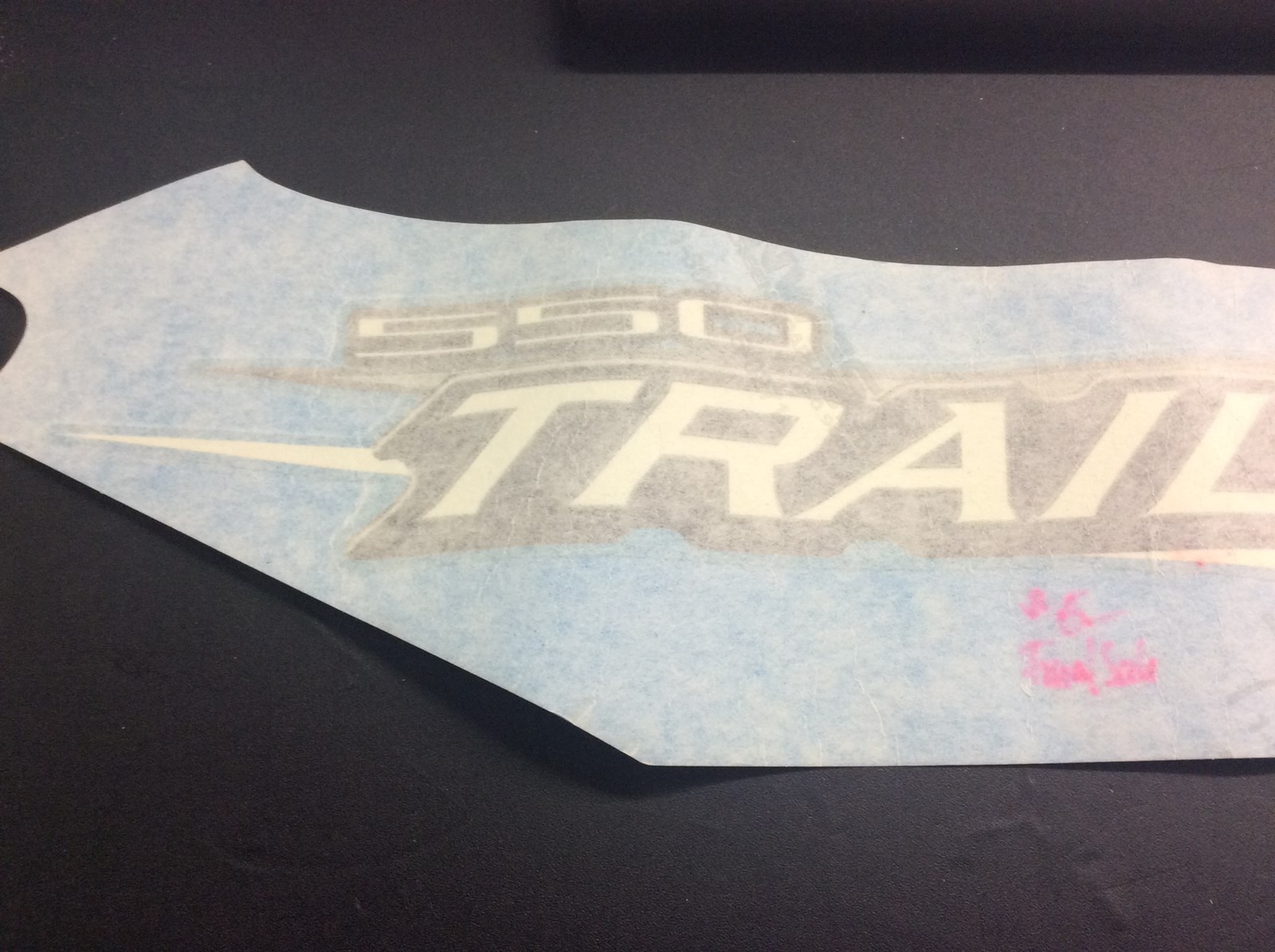 2004 Polaris Decal, "550 Trail Fan", RH