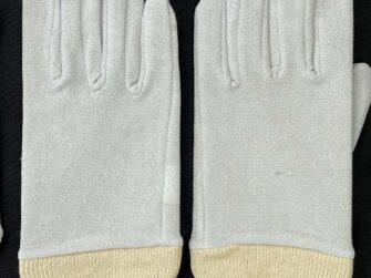 Vintage Metallic Silver Thermal Glove Junior One size