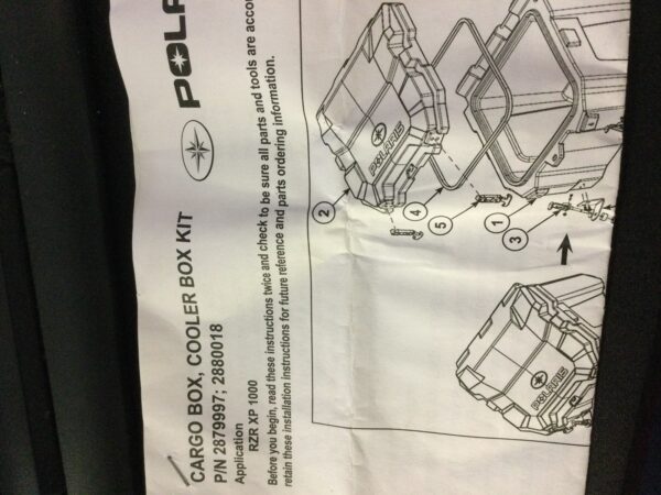 CARGO BOX, COOLER BOX INSTALL KIT