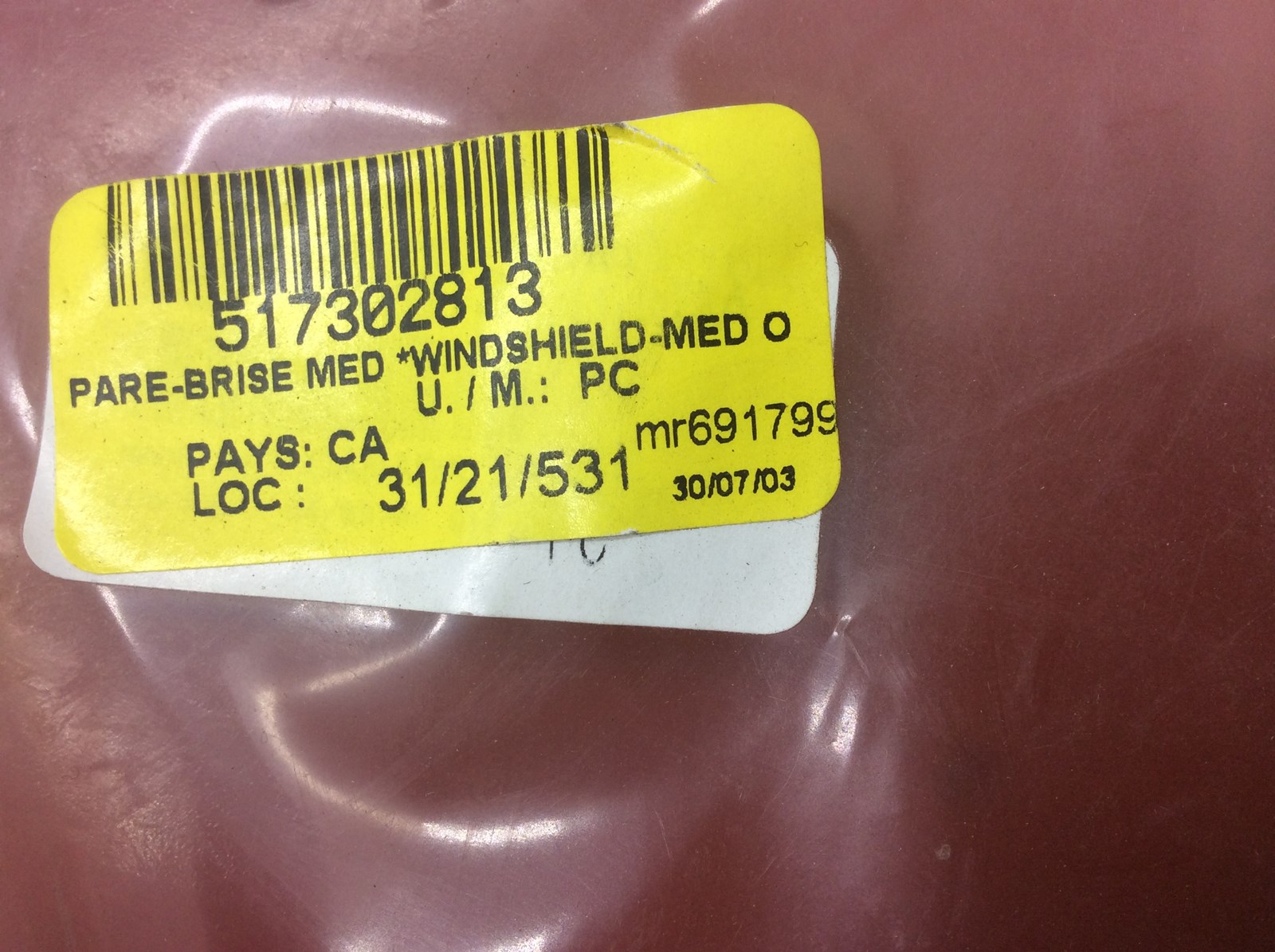 2004 Ski-Doo Medium windshield-Orange - Image 2