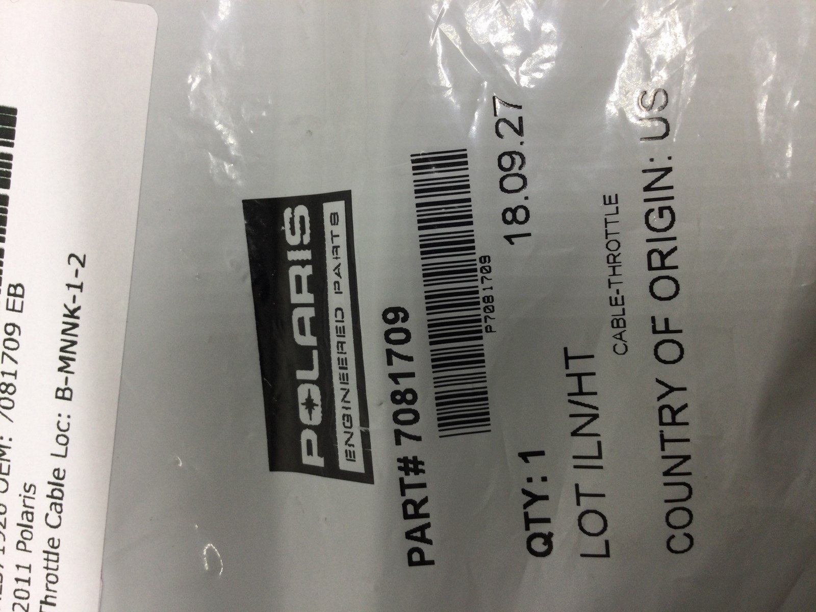 2011 Polaris RZR THROTTLE CABLE - Image 4