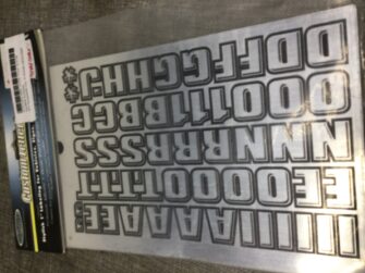CHROME 1" LETTER KIT