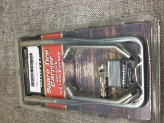 SPARE TIRE CARRIER W/ LOCK & BRACKETS