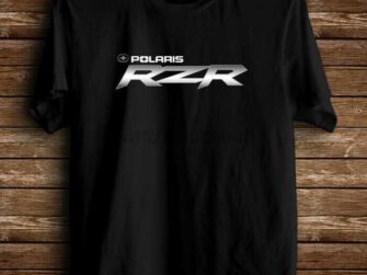 MENS SHORT SLEEVE T-SHIRT WITH RZR LOGO BLACK LG