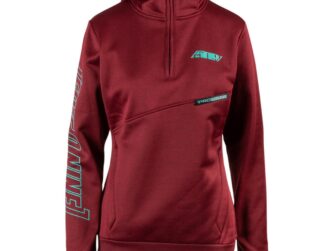 509 Women's Sector Quarter Zip Hoodie - Maroon Teal