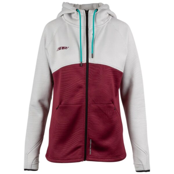 509 Women's Tech Zip Hoodie - Cement Gray