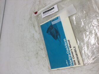 1974 Harley-Davidson OWNER'S MANUAL SNOWMOBILE