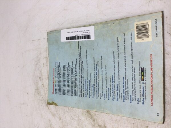 KAWASAKI KZ500/550 & ZX550 SERVICE REPAIR MAINTENANCE MANUAL 1979-1985 - Image 3