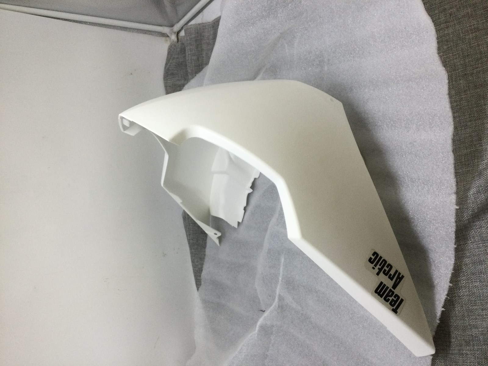 2009 Arctic Cat LOWER BUMPER FASCIA WHITE W/ DECALS - Image 2