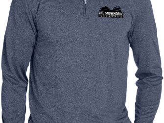 PRIME ULTRA CLUB COOL & DRY PERFORMANCE 1/4 ZIP FULL LOGO NAVY HEATHER 2X