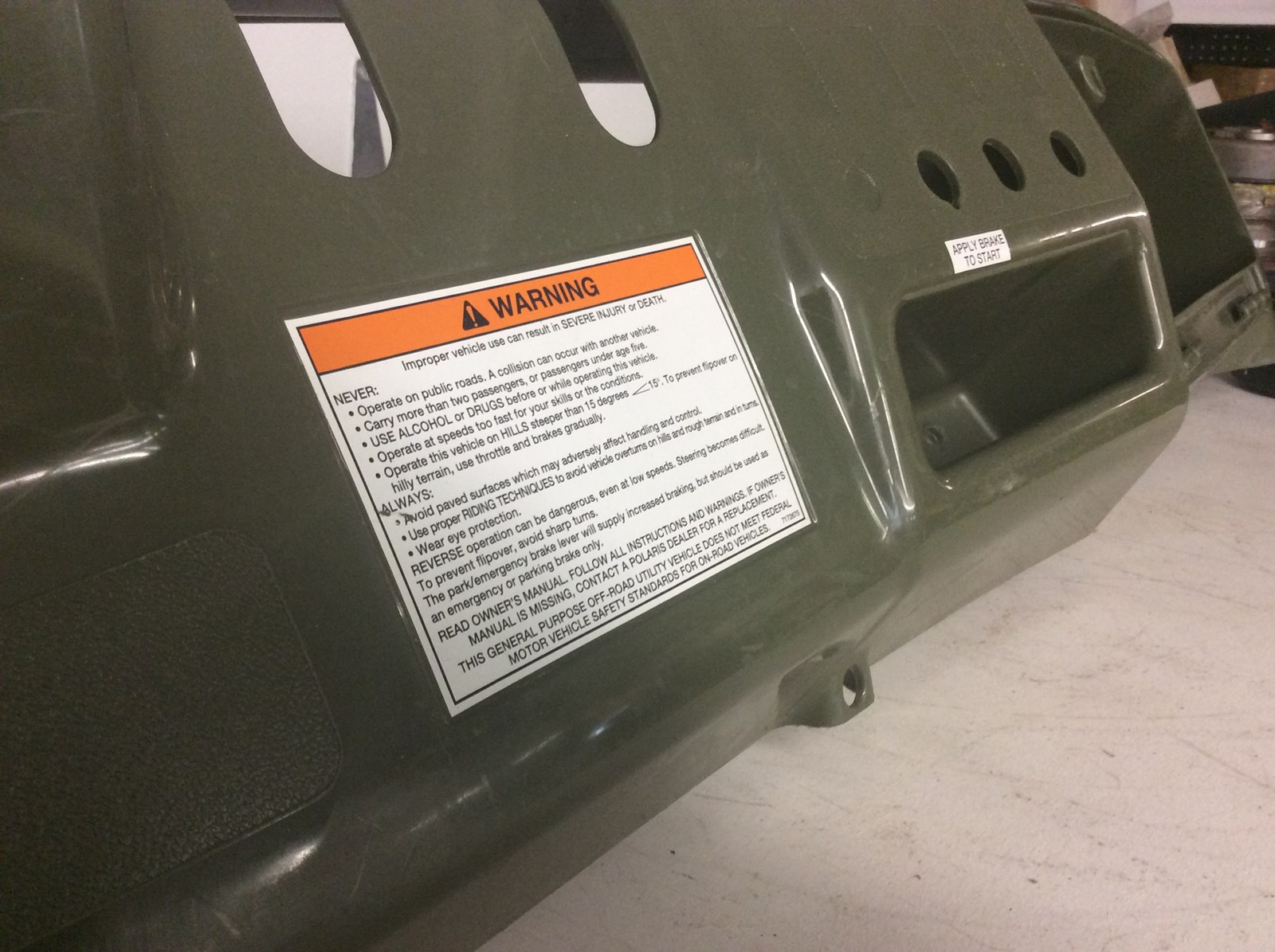 2005 Polaris Ranger dash - Image 2