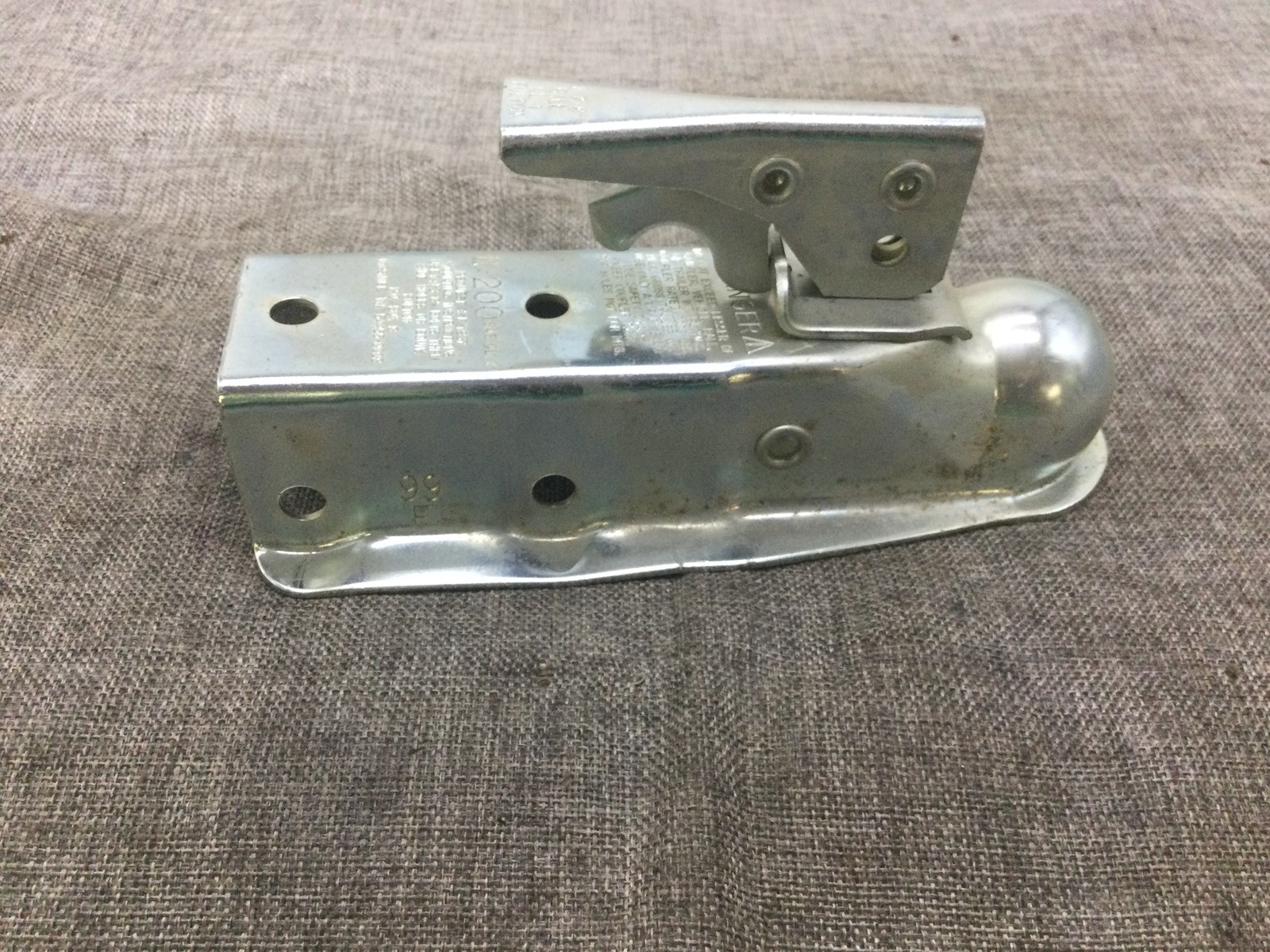 Fulton Straight Tongue Coupler (11-200) For 1-7/8" Ball - 2" Wide Tongue ZINC FT310 - Image 2