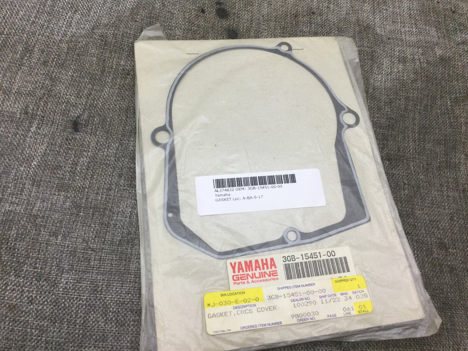 crankcase cover gasket - Image 2