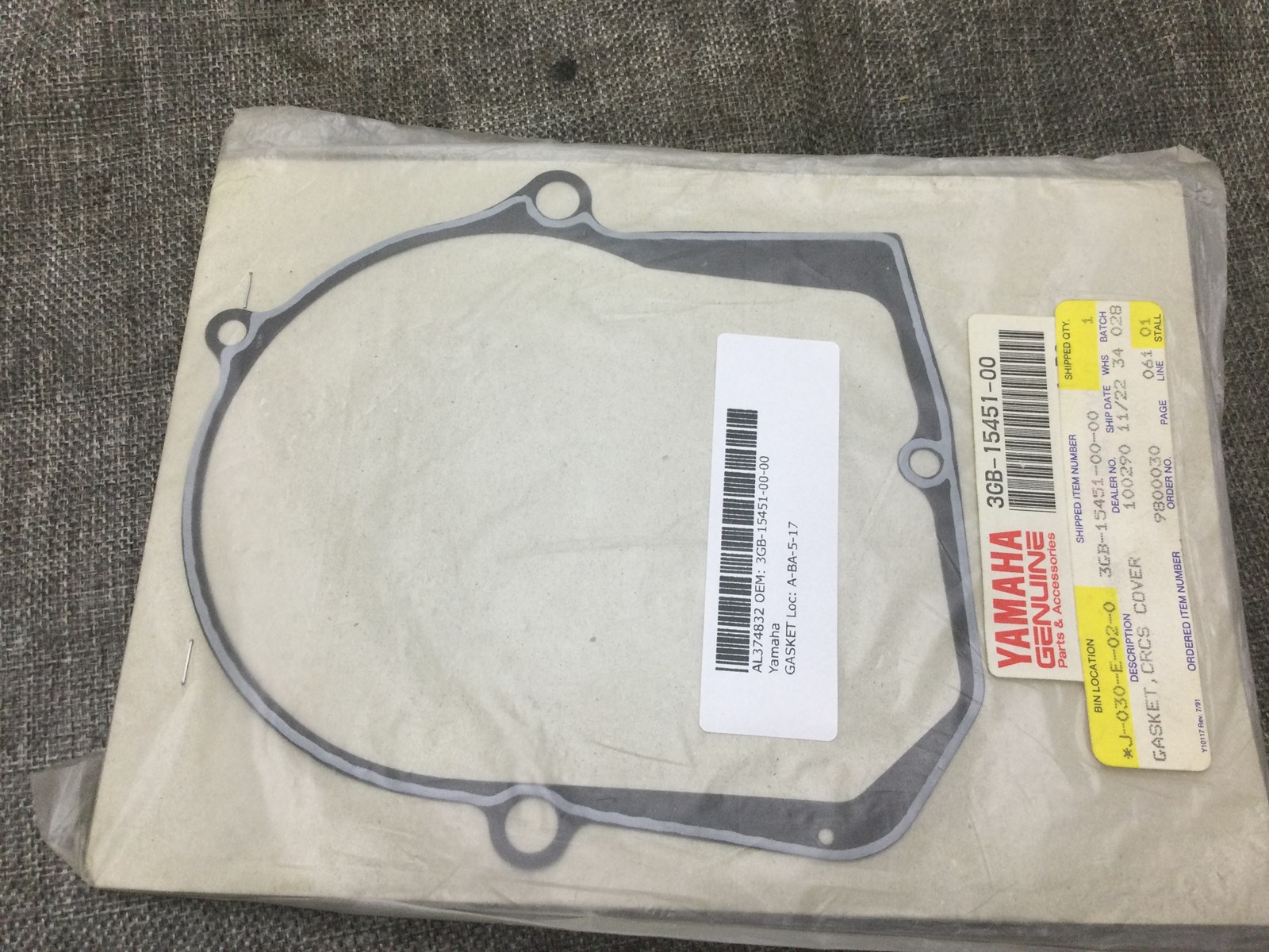 crankcase cover gasket