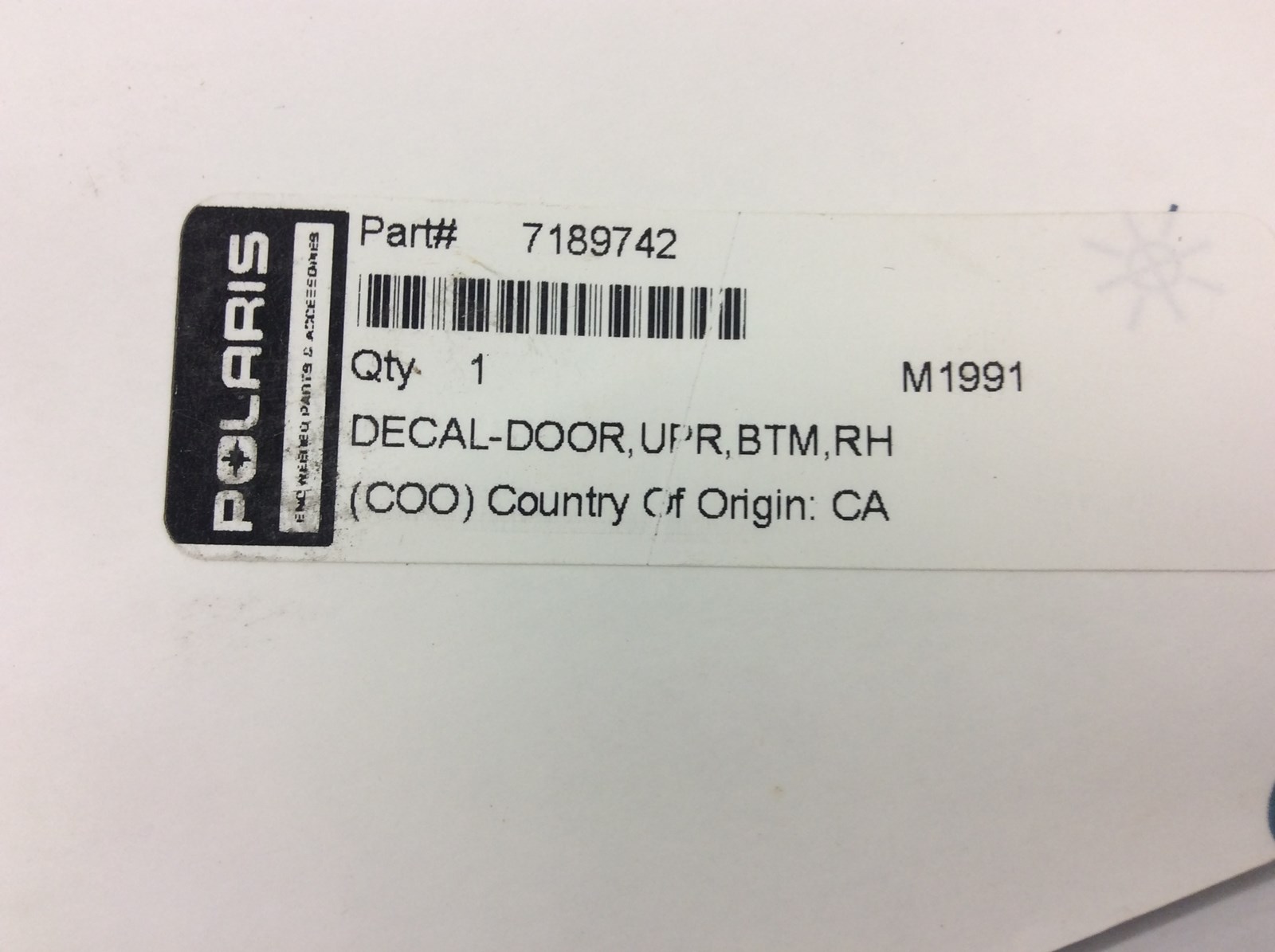 2019 Polaris DECAL - DOOR UPPER BTM RH - SEE COMMENTS - Image 5