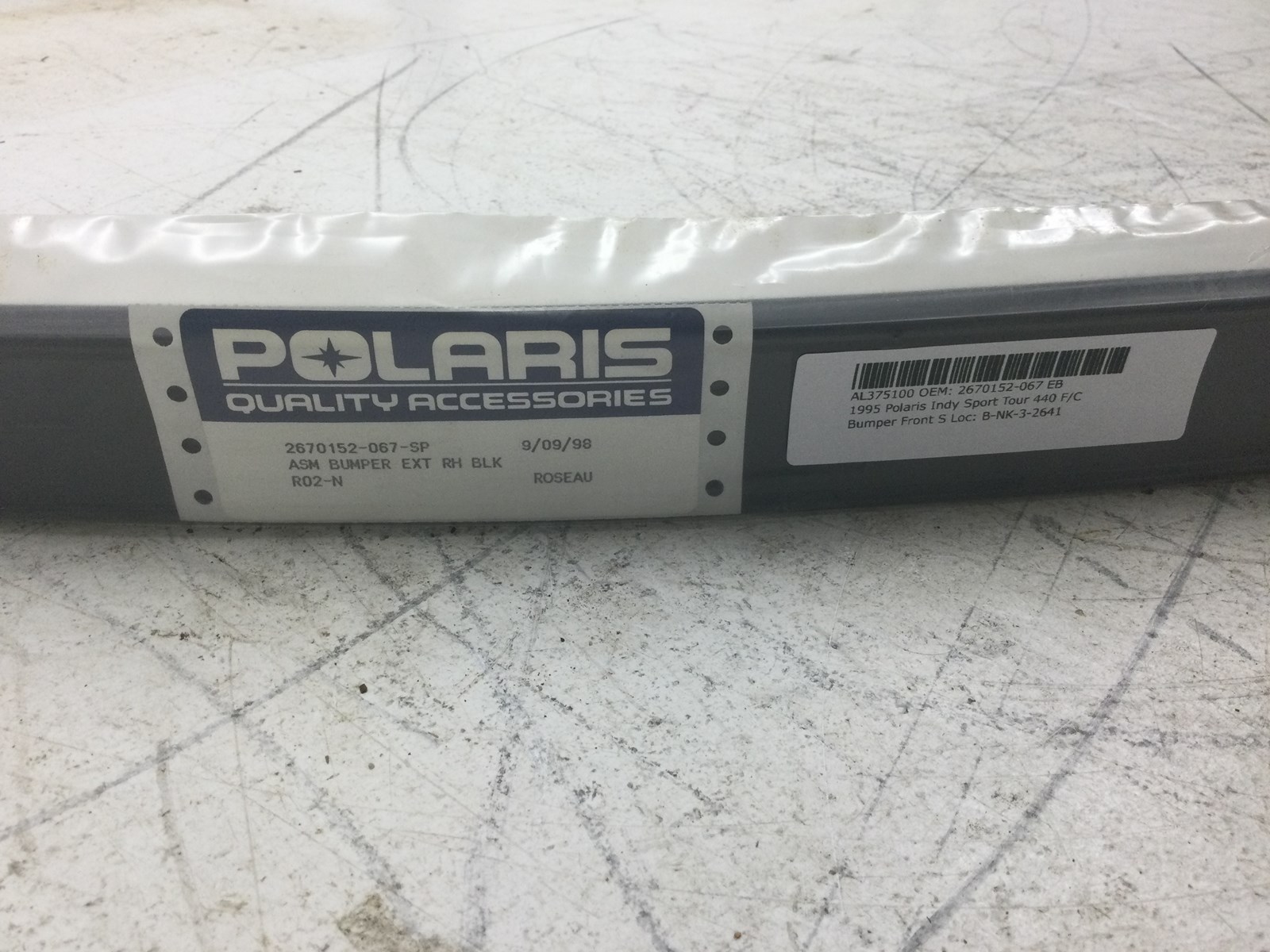 1995 Polaris RH Front Side Bumper - Image 3