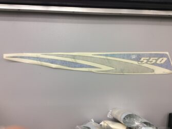 2000 Polaris DECAL - HOOD SIDE BLUE "550" LH