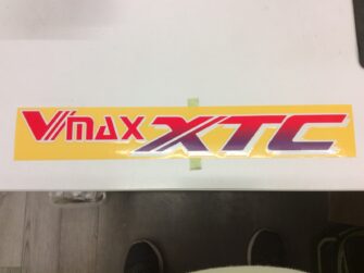 1997 Yamaha Emblem 1 Hood Right Upper Side VMAX XTC