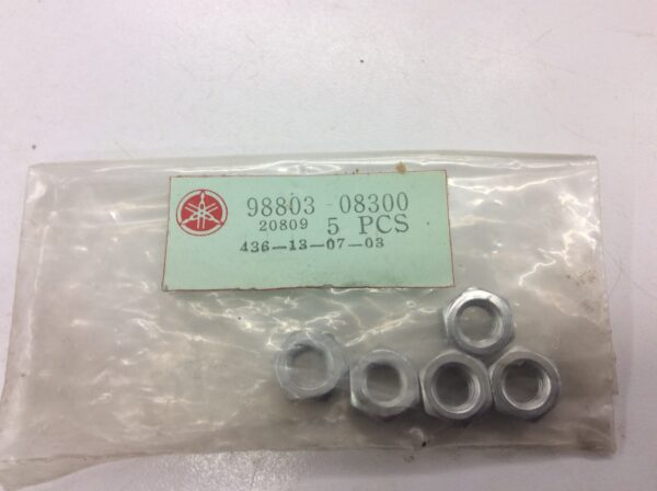 1967 Yamaha Nut Hexagon Rear Brake YL2_100 - Supercedes to 95380-08700-00 5PK