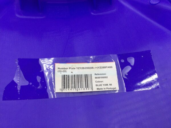 2005 Yamaha YZ450 Front Number Plate - Image 4