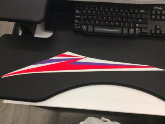 1997 Yamaha Emblem 4 Decal Hood Right Side Upper