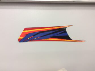 1995 Yamaha Emblem 3 Decal Hood Left Side