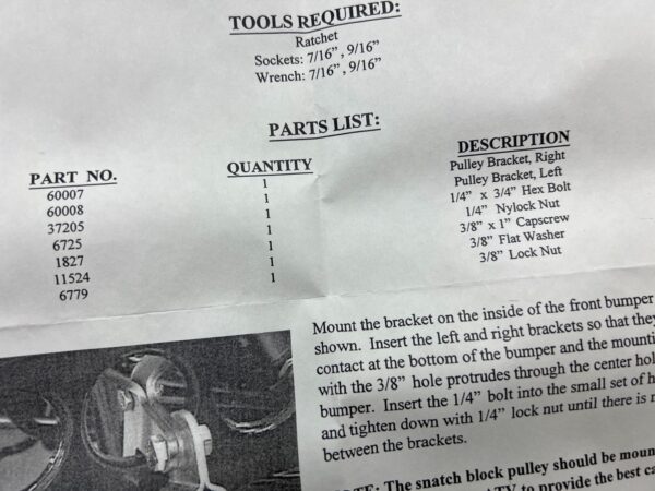 Warn ATV Pulley Bracket Kit - Image 4