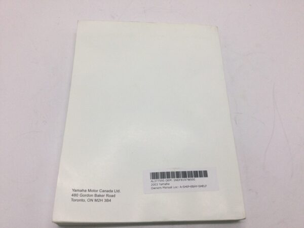 2003 Yamaha Service Manual - Image 2