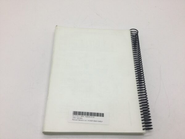 1993 Yamaha Service Manual - Image 2