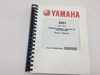 2001 Yamaha Owners Manual