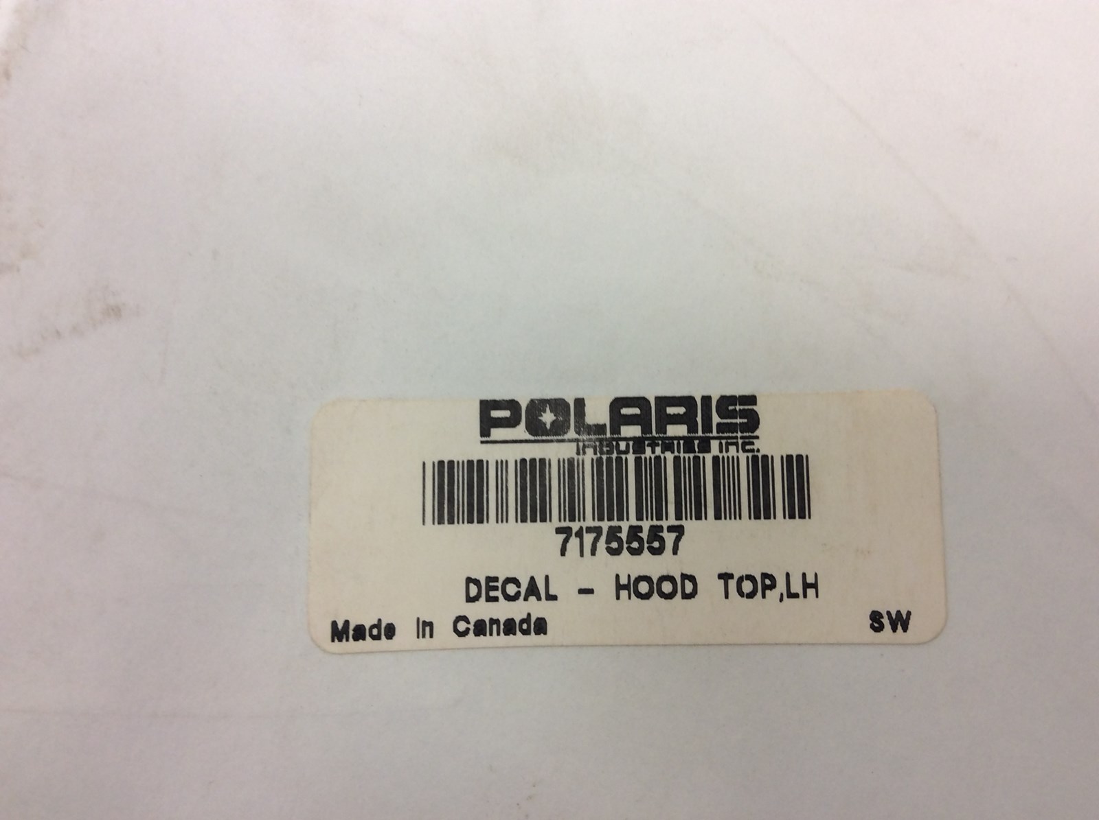 2009 Polaris Decal Hood Top LH - Obsolete - Image 3