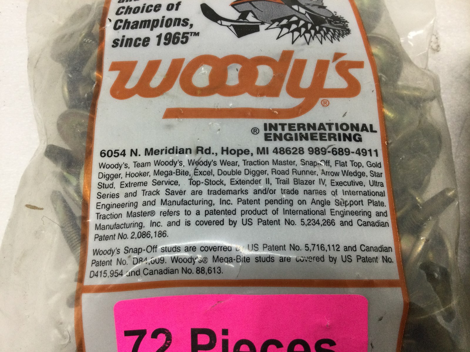 WOODYS GOLD DIGGER CARBIDE STUDS 1.325" 144/PK - Image 4
