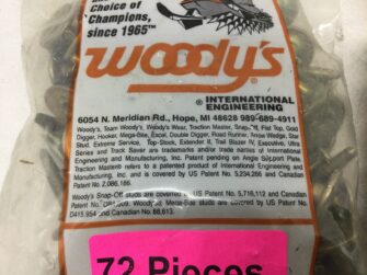 WOODYS GOLD DIGGER CARBIDE STUDS 1.325" 72/PK