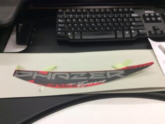 2007 Yamaha Decal Hood Graphic 2 For HTR "PHAZER" RH Side