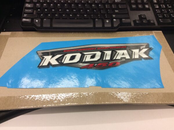 Emblem, Decal Front Fender RH