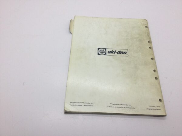 1987 Ski-Doo Parts Catalog - Image 2