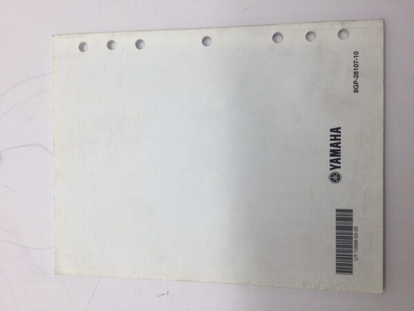 2014 Yamaha Assembly Manual for PZ50RTE PZ50MTE PZ50XTE PZ50MPE - Image 2