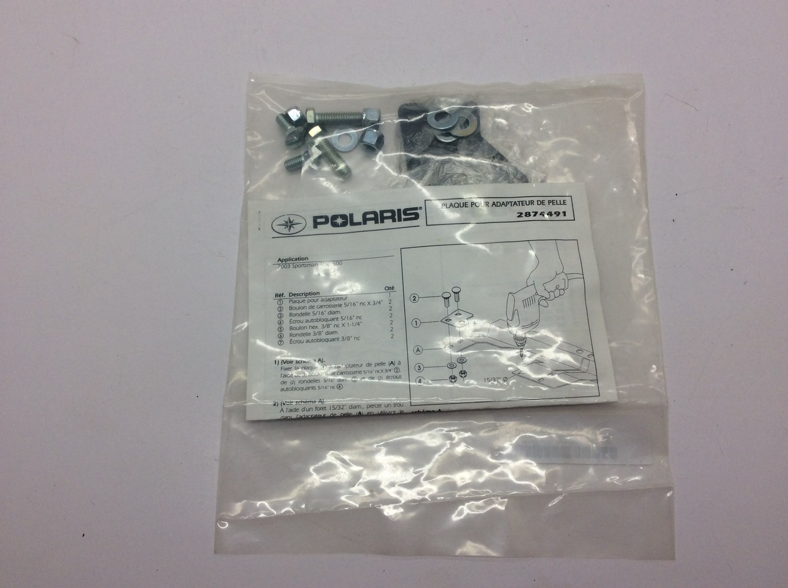 2003 Polaris Plow Mount Plate Kit - Image 4