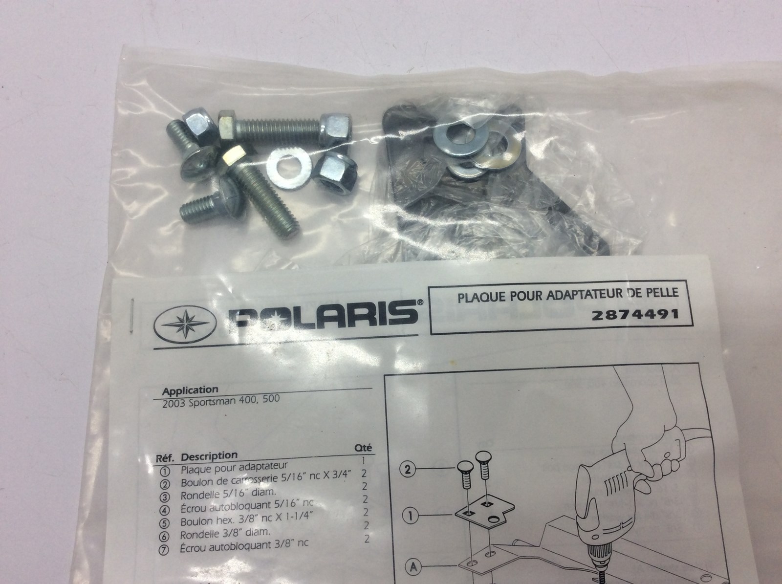 2003 Polaris Plow Mount Plate Kit - Image 5