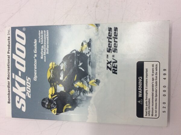 Owners Manual for 2005 ZX and REV Series