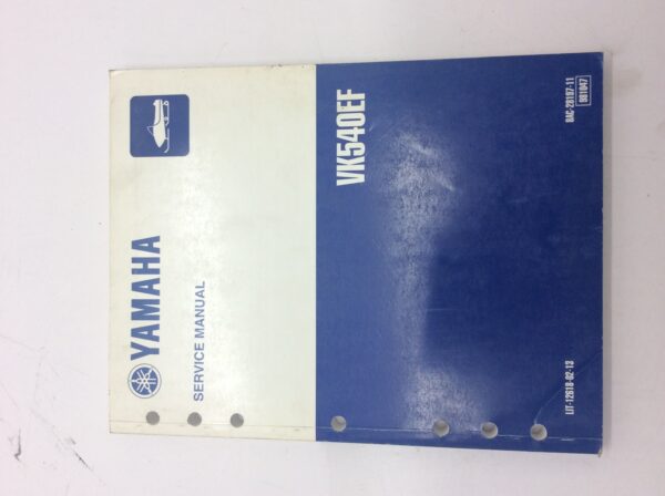 2000 Yamaha Service Manual for VK540EF