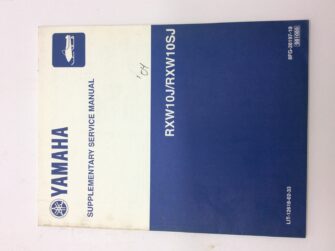 2004 Yamaha Supplementary Service Manual for RXW10J/RXW10SJ