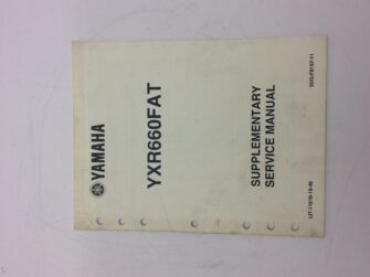 2004 Yamaha Supplementary Service Manual for YXR660FAT